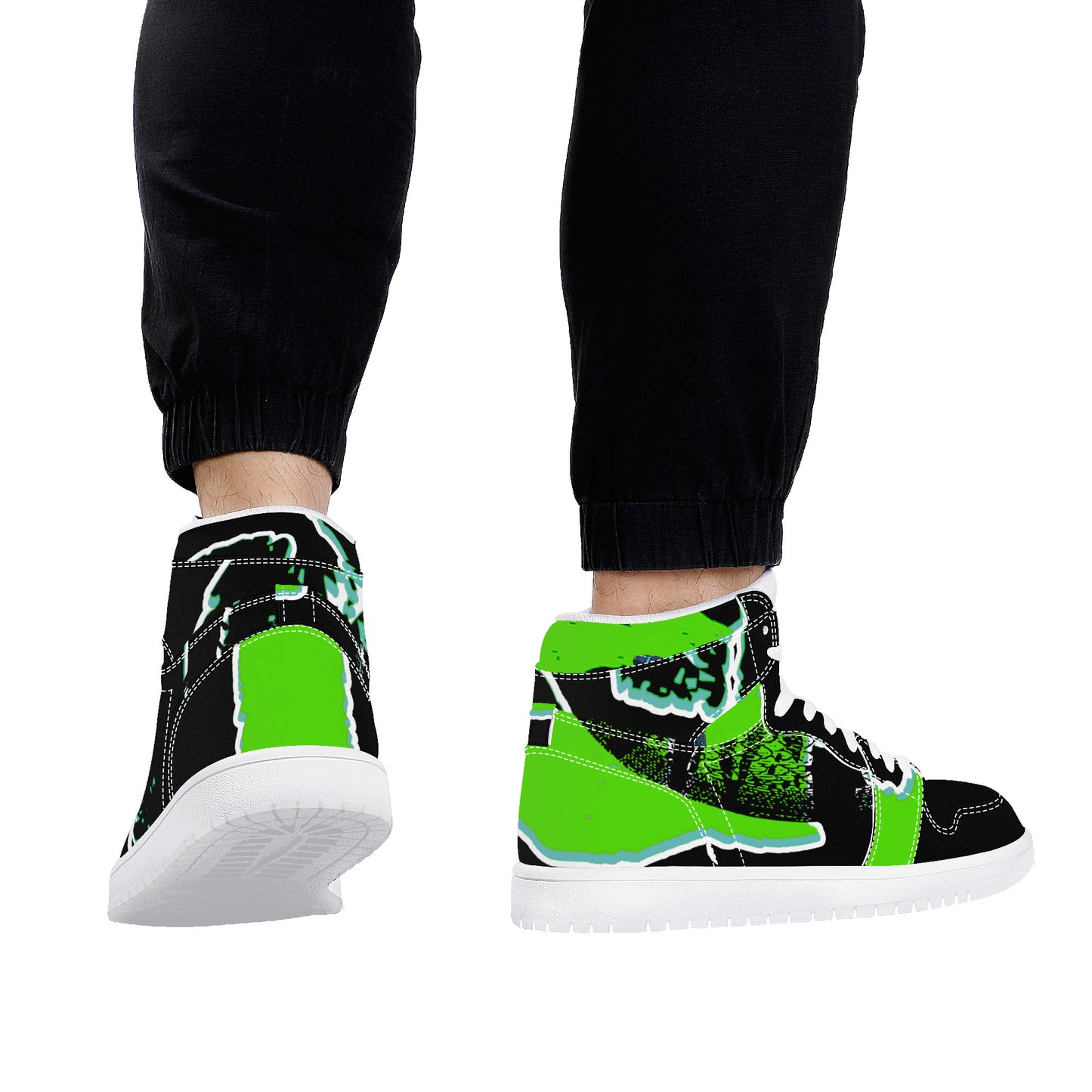 Scale Gang High Top Sneaker (Black)