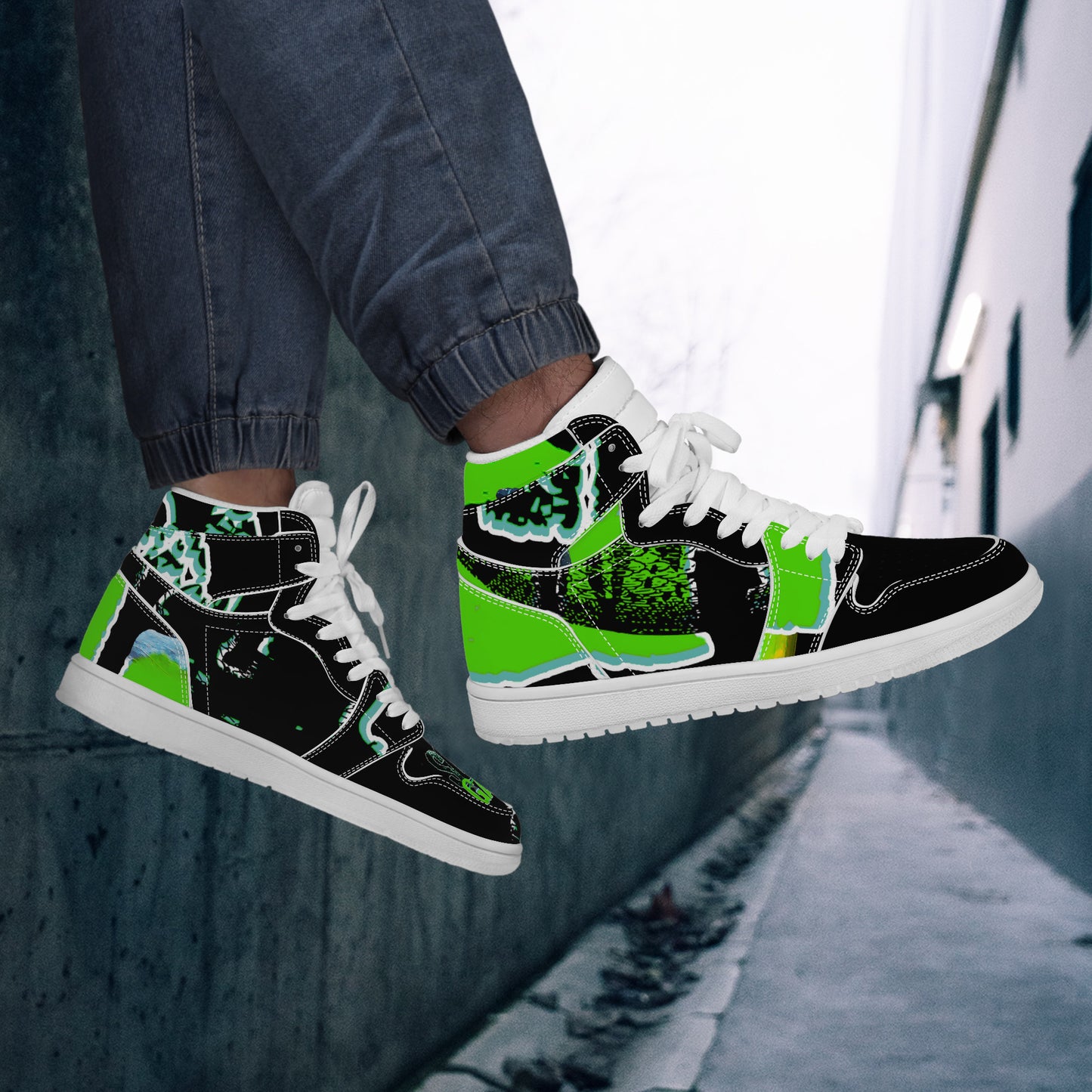 Scale Gang High Top Sneaker (Black)
