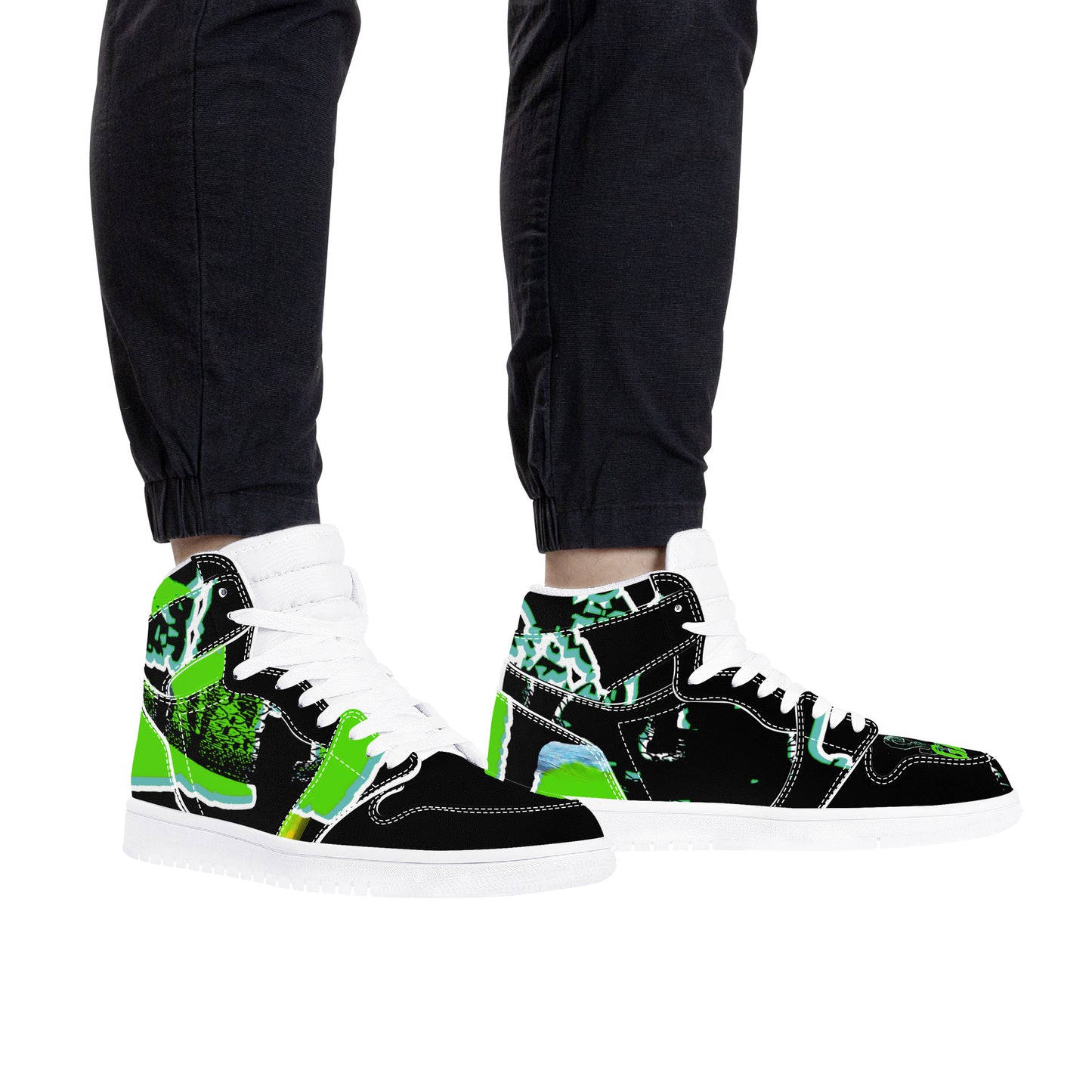 Scale Gang High Top Sneaker (Black)