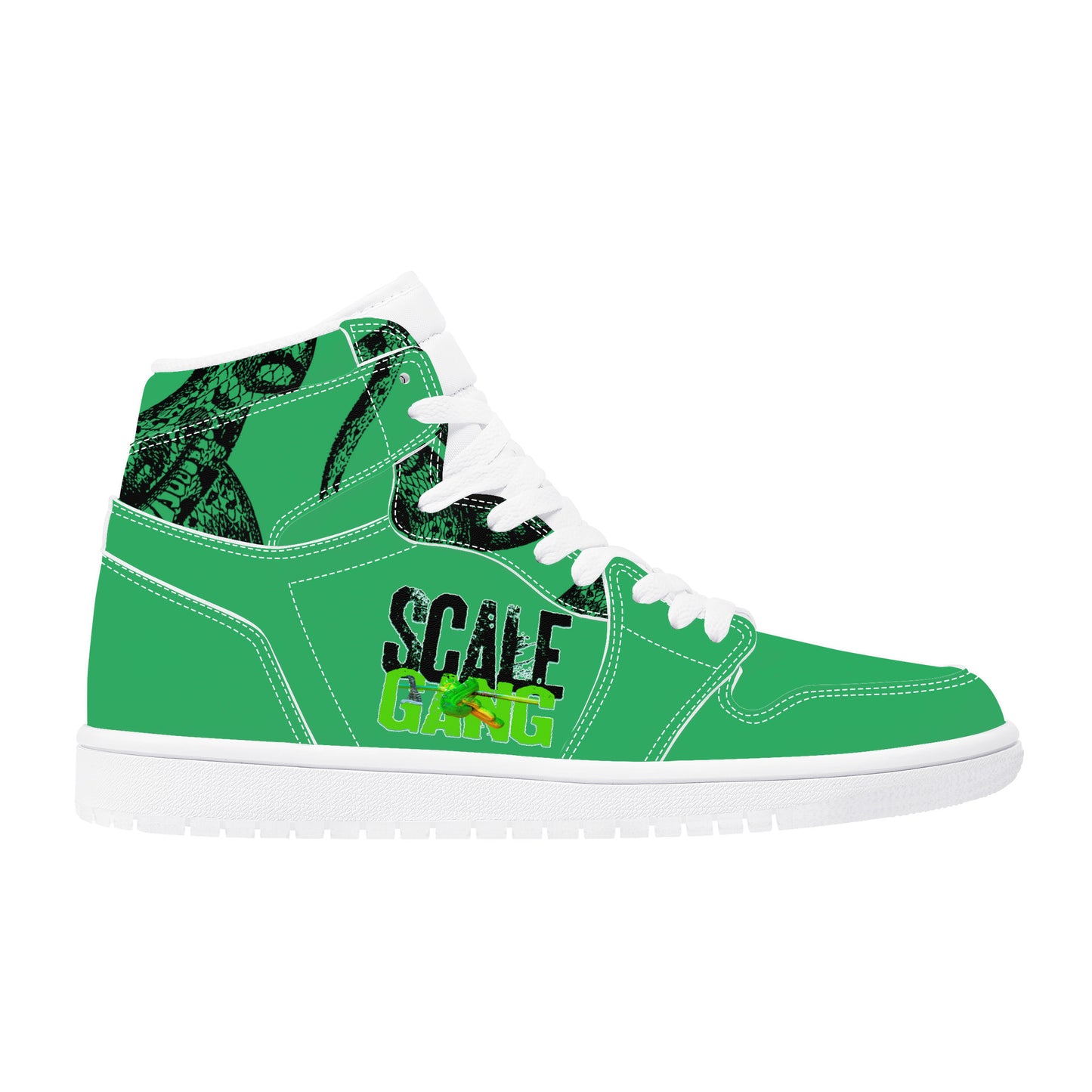Scale Gang D17 High Top Synthetic Leather Sneaker